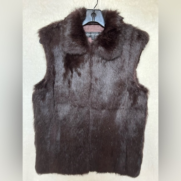 Adrienne Landau Rabbit Fur Vest - Picture 1 of 12